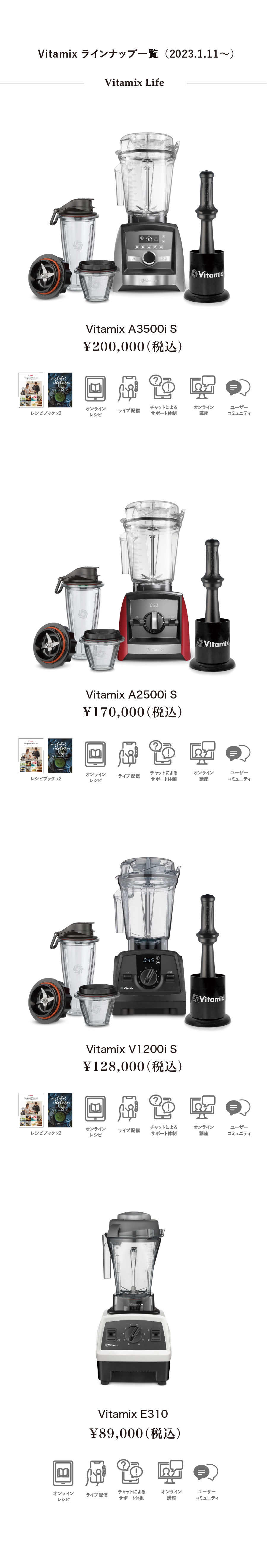 vitamix バイタミックス renewal リニューアル vitamixlife バイタミックスライフ MACHINE to LIFE 改訂