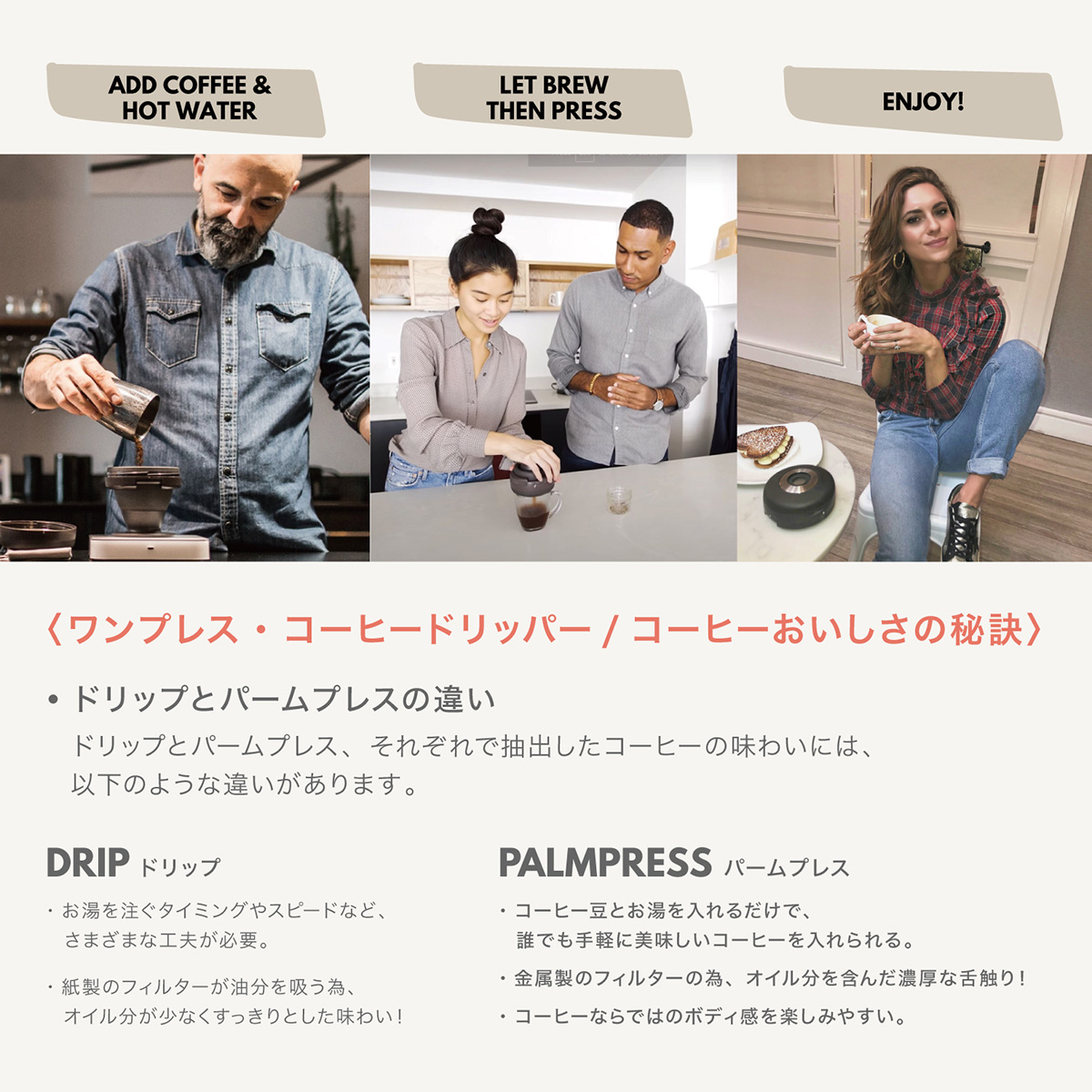 PALMPRESS Palmpress パームプレス ワンプレス コーヒードリッパー ギフト Gift