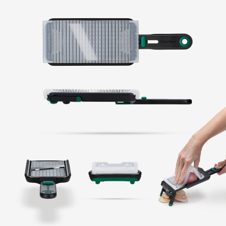 コンパクトに折りたたみ収納が可能で場所を取らないDreamfarm Nocutu スライサー