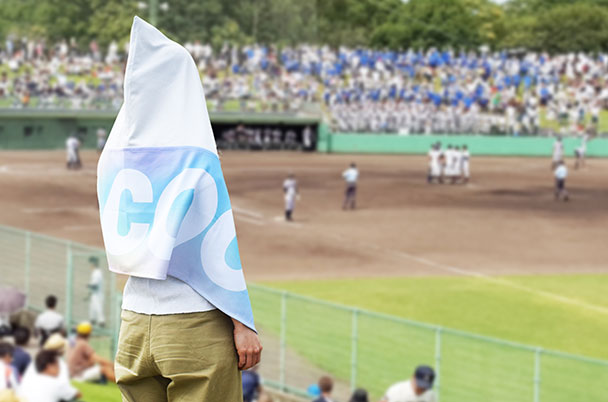 クーリングタオルで熱中症対策！