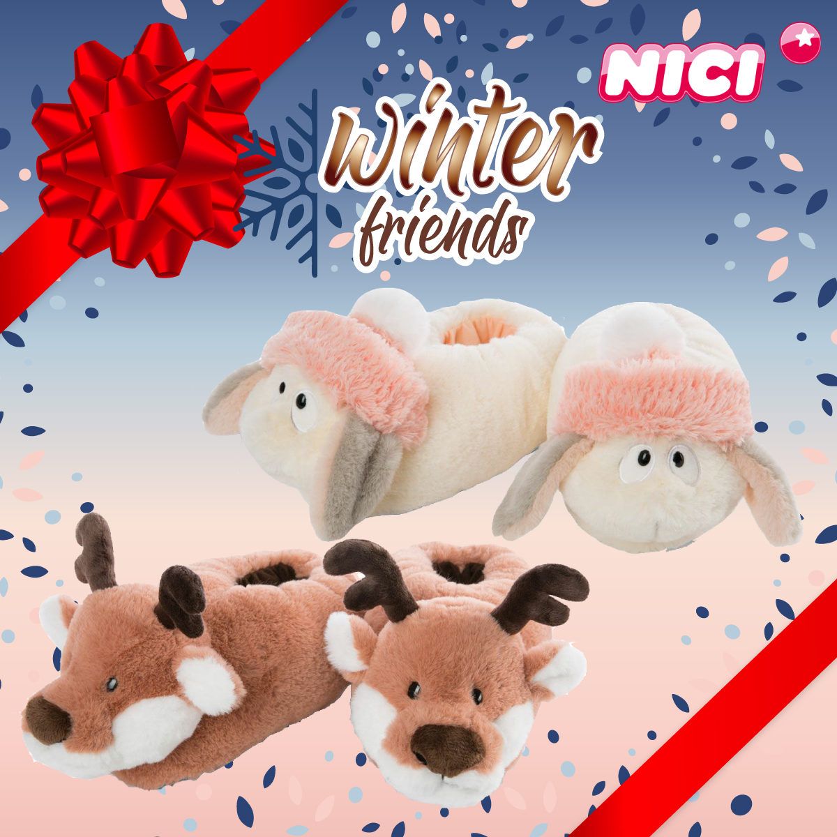 友だちへのクリスマスプレゼントにおすすめ！ nici ニキ ラビットリスカ ルームシューズ